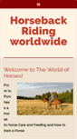 Mobile Screenshot of horsebackridingworldwide.com